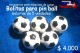 bolitas para pin ball diseño futbol /5 unidades precio: $ 4.000