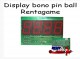 display bono pin ball rentagame/maquinas de juego