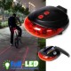luz led y laser para bicicleta full-led  (luz trasera)