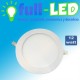 embutido full-led/ 12 watt / empavonado-aluminio /luz fria