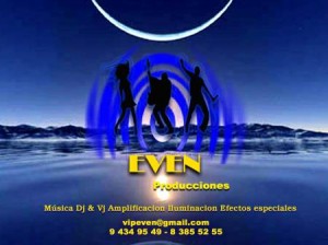 EVEN PRODUCCIONES oficios y profesiones en Las Condes |  FOTO-EVENTOS, MATRIMONIOS, CUMPLEA&Ntilde;OS, EVEN PRODUCCIONES, FOTOGRAFIAS, GRABACIONES, AUDIO, ILUMINACION, DJ, VJ