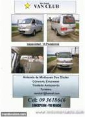 VAN CLUB TRANSPORTES oficios y profesiones en Concepci&oacute;n |  SERVICIO DE TAXIS Y TRANSFER , VAN CLUB TRANSPORTES