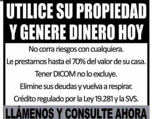 Sara Contreras oficios y profesiones en Santiago |  Borramos dicom, cr&eacute;ditos leaseback, urgente dinero. garantia hipotecaria., Con su casa o depto
