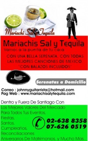 johnny luis oficios y profesiones en Santiago |  sal y tequila serenatas para todo chile, mariachis en vivo serenatas charros