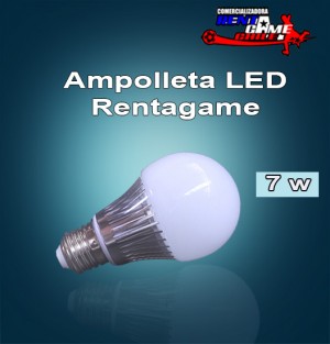 full-led oficios y profesiones en La Cisterna |  Ampolleta led  rentagame  7 watt /220 v/ luzfria/luzcalida/alum, Iluminacion led, ahorre hasta un 90% de energia electrica