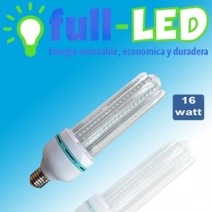 importadora full-led oficios y profesiones en La Cisterna |  Ampolleta full-led  tipo maiz  / 16 watt/ envios a todo chile, Importadora full-led, es lider en iluminacion led y kit solares