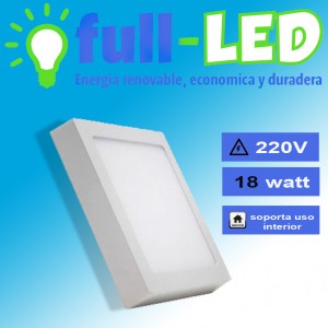 importadora full-led oficios y profesiones en La Cisterna |  Sobrepuesto cuadrado full-led /18 watt/ envios a todo chile, Importadora full-led, es lider en iluminacion led y kit solares