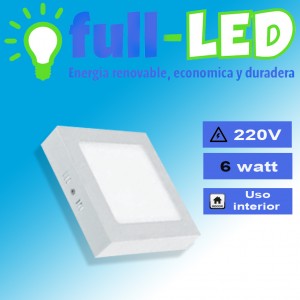 importadora full-led oficios y profesiones en La Cisterna |  Sobrepuestos full-led cuadrado o redondo 6 watt, Importadora full-led, es lider en iluminacion led y kit solares